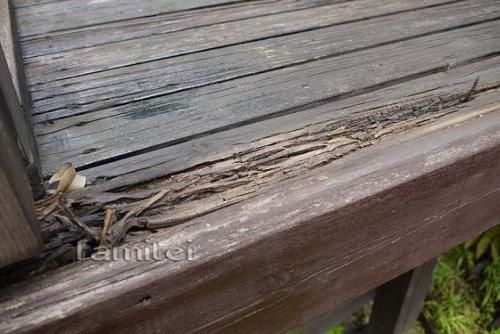 ウッドデッキ　腐る